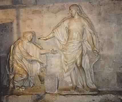 Jesus e Madalena, Catedral de Chartres, Frana